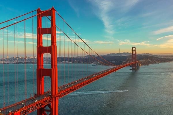 Golden Gate Bridge in San Francisco, CA